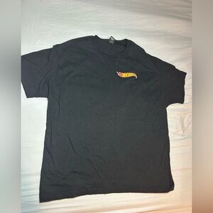Hanes Black Hot Wheels Men's T-Shirt